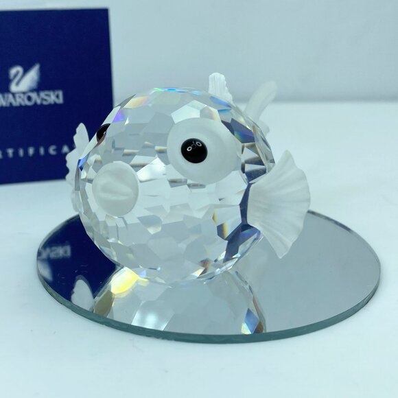 Swarovski Blowfish Lead Crystal Fish figurine - Large A75